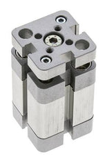 ISO 21287 Compacte Dubbelwerkende Cilinder 20-15mm - Magnetisch - Niet-roterend