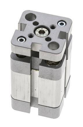 ISO 21287 Compacte Dubbelwerkende Cilinder 20-15mm - Magnetisch - Niet-roterend