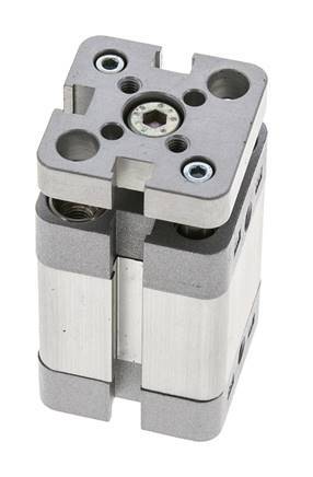 ISO 21287 Compacte Dubbelwerkende Cilinder 20-15mm - Magnetisch - Niet-roterend