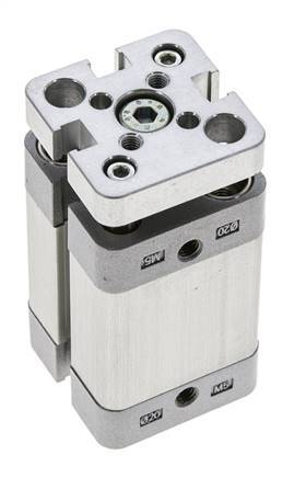 ISO 21287 Compacte Dubbelwerkende Cilinder 20-20mm - Magnetisch - Niet-roterend