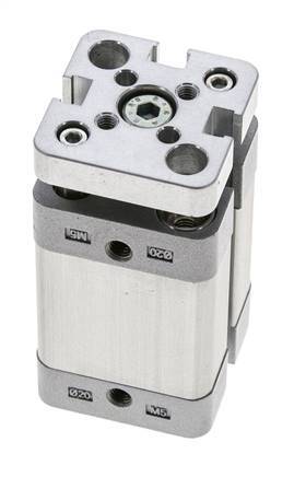 ISO 21287 Compacte Dubbelwerkende Cilinder 20-20mm - Magnetisch - Niet-roterend