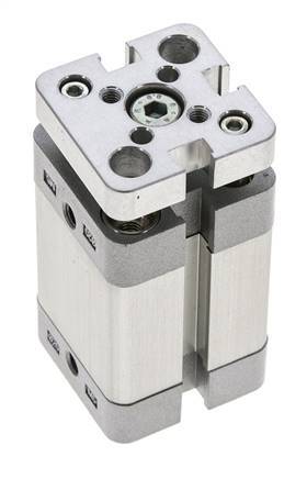 ISO 21287 Compacte Dubbelwerkende Cilinder 20-20mm - Magnetisch - Niet-roterend