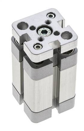 ISO 21287 Compacte Dubbelwerkende Cilinder 20-20mm - Magnetisch - Niet-roterend