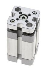 ISO 21287 Compacte Dubbelwerkende Cilinder 20-20mm - Magnetisch - Niet-roterend