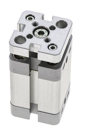ISO 21287 Compacte Dubbelwerkende Cilinder 20-20mm - Magnetisch - Niet-roterend