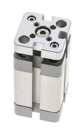 ISO 21287 Compacte Dubbelwerkende Cilinder 20-25mm - Magnetisch - Niet-roterend