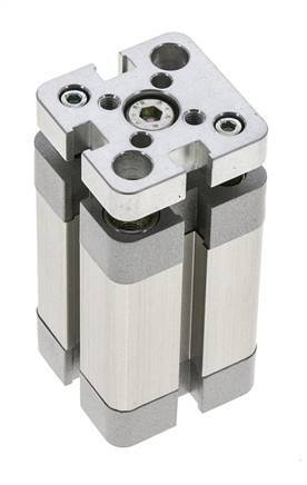 ISO 21287 Compacte Dubbelwerkende Cilinder 20-25mm - Magnetisch - Niet-roterend