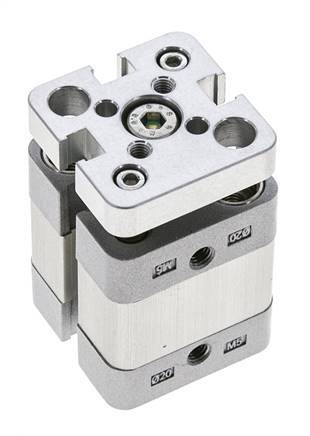 ISO 21287 Compacte Dubbelwerkende Cilinder 20-5mm - Magnetisch - Niet-roterend