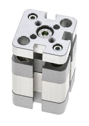 ISO 21287 Compacte Dubbelwerkende Cilinder 20-5mm - Magnetisch - Niet-roterend