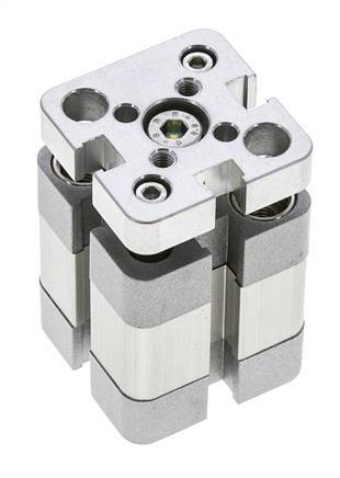 ISO 21287 Compacte Dubbelwerkende Cilinder 20-5mm - Magnetisch - Niet-roterend