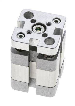 ISO 21287 Compacte Dubbelwerkende Cilinder 20-5mm - Magnetisch - Niet-roterend