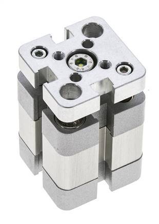 ISO 21287 Compacte Dubbelwerkende Cilinder 20-5mm - Magnetisch - Niet-roterend
