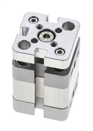 ISO 21287 Compacte Dubbelwerkende Cilinder 20-5mm - Magnetisch - Niet-roterend