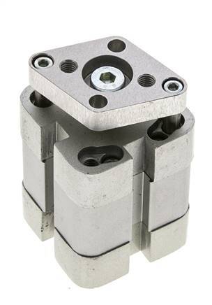 ISO 21287 Compacte Dubbelwerkende Cilinder 25-10mm - Magnetisch - Niet-roterend