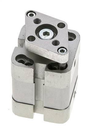 ISO 21287 Compacte Dubbelwerkende Cilinder 25-10mm - Magnetisch - Niet-roterend