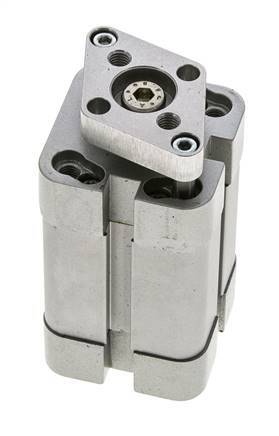 ISO 21287 Compacte Dubbelwerkende Cilinder 25-25mm - Magnetisch - Niet-roterend