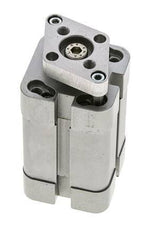 ISO 21287 Compacte Dubbelwerkende Cilinder 25-25mm - Magnetisch - Niet-roterend