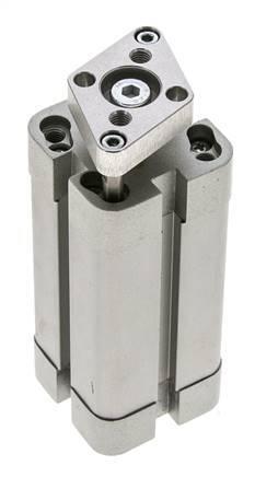 ISO 21287 Compacte Dubbelwerkende Cilinder 25-50mm - Magnetisch - Niet-roterend