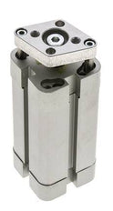 ISO 21287 Compacte Dubbelwerkende Cilinder 25-50mm - Magnetisch - Niet-roterend