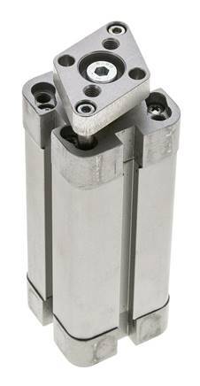 ISO 21287 Compacte Dubbelwerkende Cilinder 25-60mm - Magnetisch - Niet-roterend