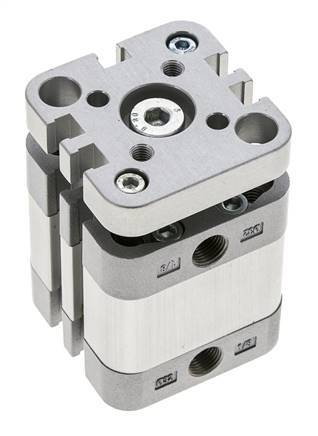 ISO 21287 Compacte Dubbelwerkende Cilinder 32-10mm - Magnetisch - Niet-roterend