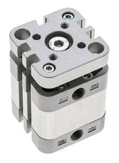 ISO 21287 Compacte Dubbelwerkende Cilinder 32-10mm - Magnetisch - Niet-roterend