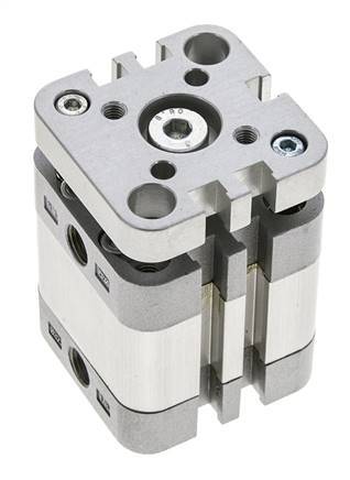 ISO 21287 Compacte Dubbelwerkende Cilinder 32-10mm - Magnetisch - Niet-roterend