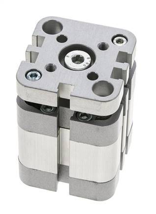 ISO 21287 Compacte Dubbelwerkende Cilinder 32-10mm - Magnetisch - Niet-roterend