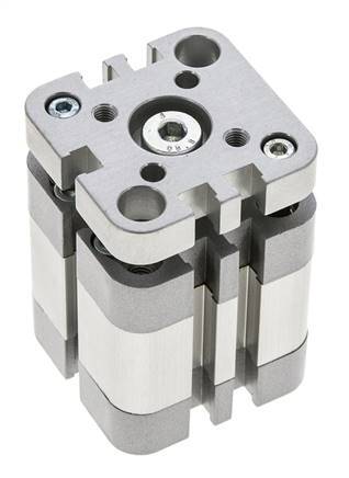 ISO 21287 Compacte Dubbelwerkende Cilinder 32-10mm - Magnetisch - Niet-roterend
