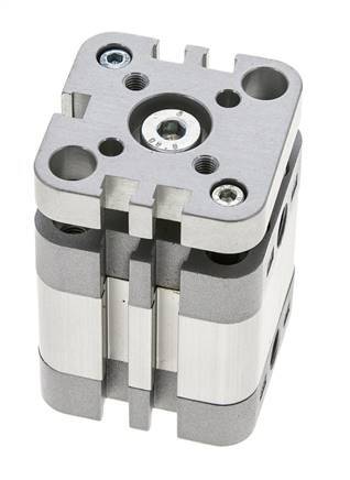 ISO 21287 Compacte Dubbelwerkende Cilinder 32-10mm - Magnetisch - Niet-roterend