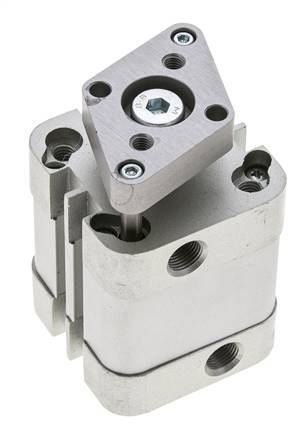 ISO 21287 Compacte Dubbelwerkende Cilinder 32-15mm - Magnetisch - Niet-roterend