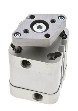 ISO 21287 Compacte Dubbelwerkende Cilinder 32-15mm - Magnetisch - Niet-roterend
