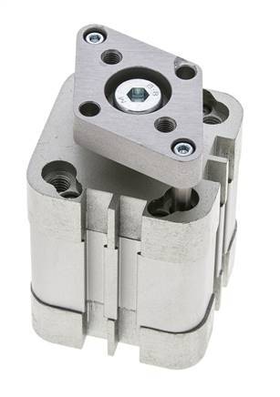 ISO 21287 Compacte Dubbelwerkende Cilinder 32-15mm - Magnetisch - Niet-roterend