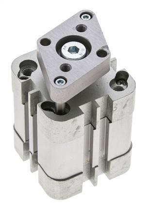 ISO 21287 Compacte Dubbelwerkende Cilinder 32-15mm - Magnetisch - Niet-roterend