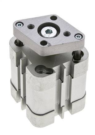 ISO 21287 Compacte Dubbelwerkende Cilinder 32-15mm - Magnetisch - Niet-roterend