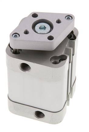 ISO 21287 Compacte Dubbelwerkende Cilinder 32-25mm - Magnetisch - Niet-roterend