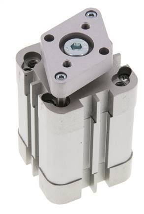 ISO 21287 Compacte Dubbelwerkende Cilinder 32-25mm - Magnetisch - Niet-roterend