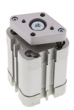 ISO 21287 Compacte Dubbelwerkende Cilinder 32-25mm - Magnetisch - Niet-roterend