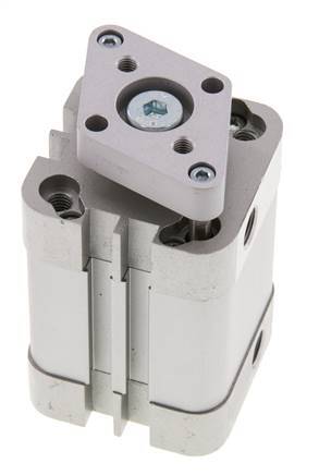 ISO 21287 Compacte Dubbelwerkende Cilinder 32-25mm - Magnetisch - Niet-roterend