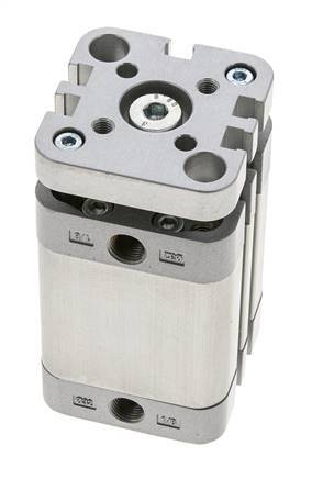 ISO 21287 Compacte Dubbelwerkende Cilinder 32-30mm - Magnetisch - Niet-roterend