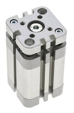 ISO 21287 Compacte Dubbelwerkende Cilinder 32-30mm - Magnetisch - Niet-roterend