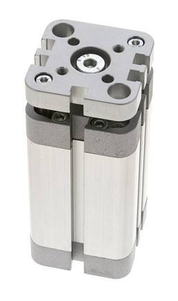 ISO 21287 Compacte Dubbelwerkende Cilinder 32-50mm - Magnetisch - Niet-roterend