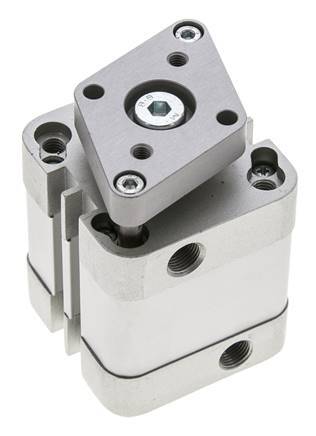ISO 21287 Compacte Dubbelwerkende Cilinder 40-15mm - Magnetisch - Niet-roterend