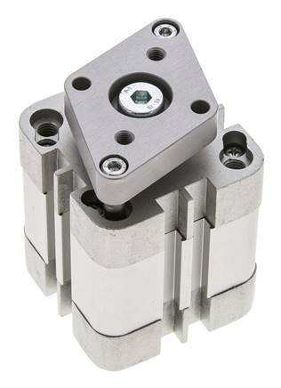ISO 21287 Compacte Dubbelwerkende Cilinder 40-15mm - Magnetisch - Niet-roterend