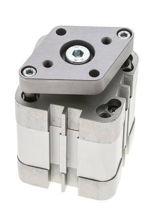 ISO 21287 Compacte Dubbelwerkende Cilinder 40-15mm - Magnetisch - Niet-roterend