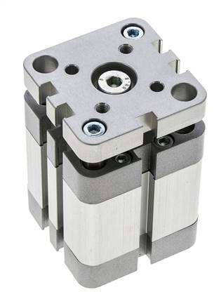 ISO 21287 Compacte Dubbelwerkende Cilinder 40-20mm - Magnetisch - Niet-roterend