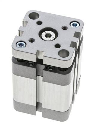 ISO 21287 Compacte Dubbelwerkende Cilinder 40-20mm - Magnetisch - Niet-roterend