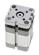 ISO 21287 Compacte Dubbelwerkende Cilinder 40-20mm - Magnetisch - Niet-roterend