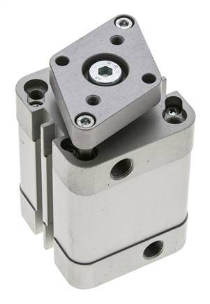 ISO 21287 Compacte Dubbelwerkende Cilinder 40-25mm - Magnetisch - Niet-roterend