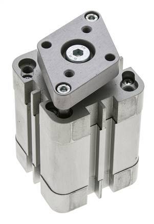 ISO 21287 Compacte Dubbelwerkende Cilinder 40-25mm - Magnetisch - Niet-roterend